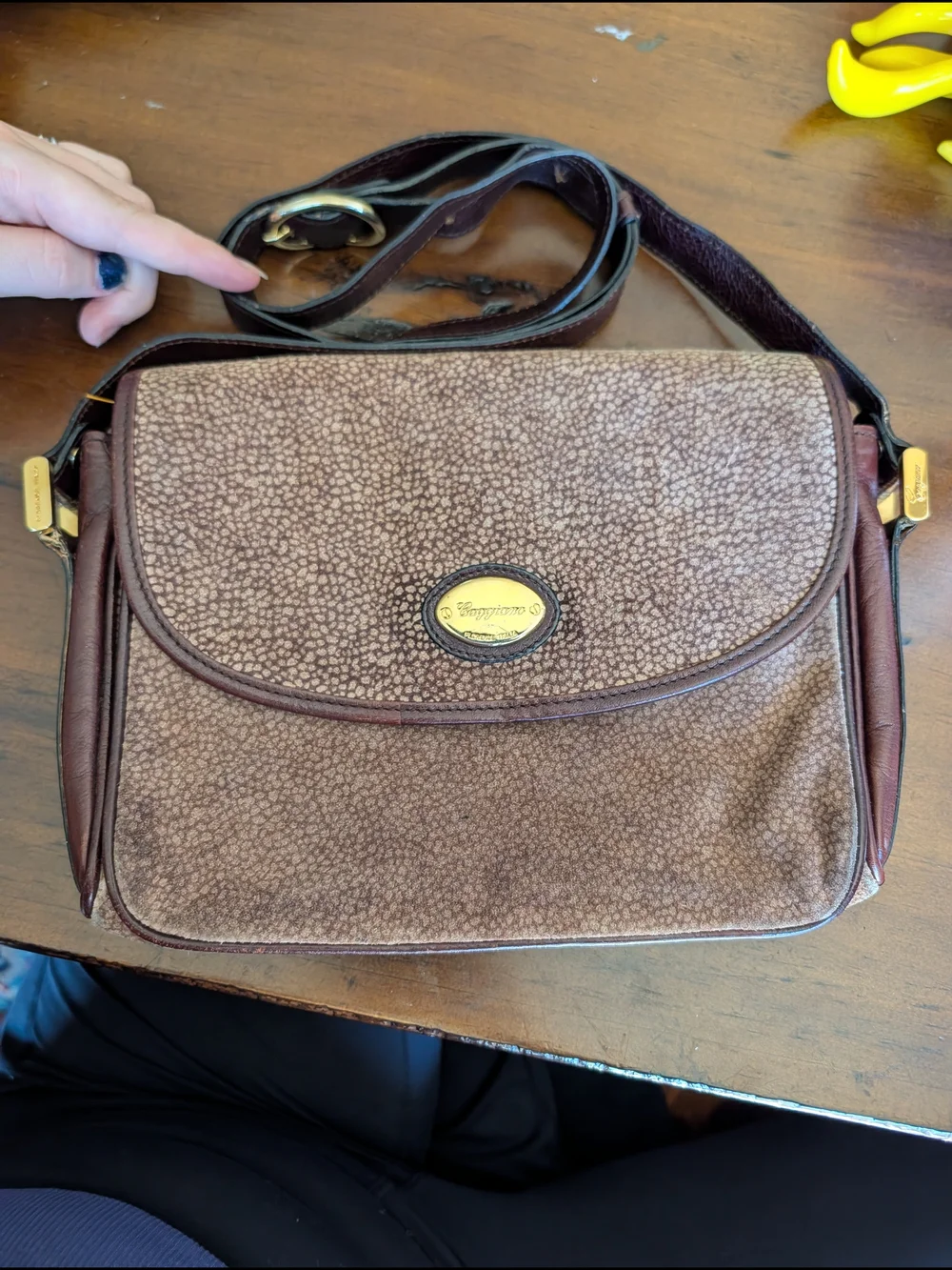 Vintage Caggiano Firenze Italia crossbody bag